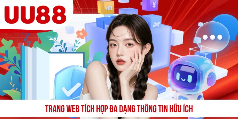 Trang web tích hợp đa dạng thông tin hữu ích